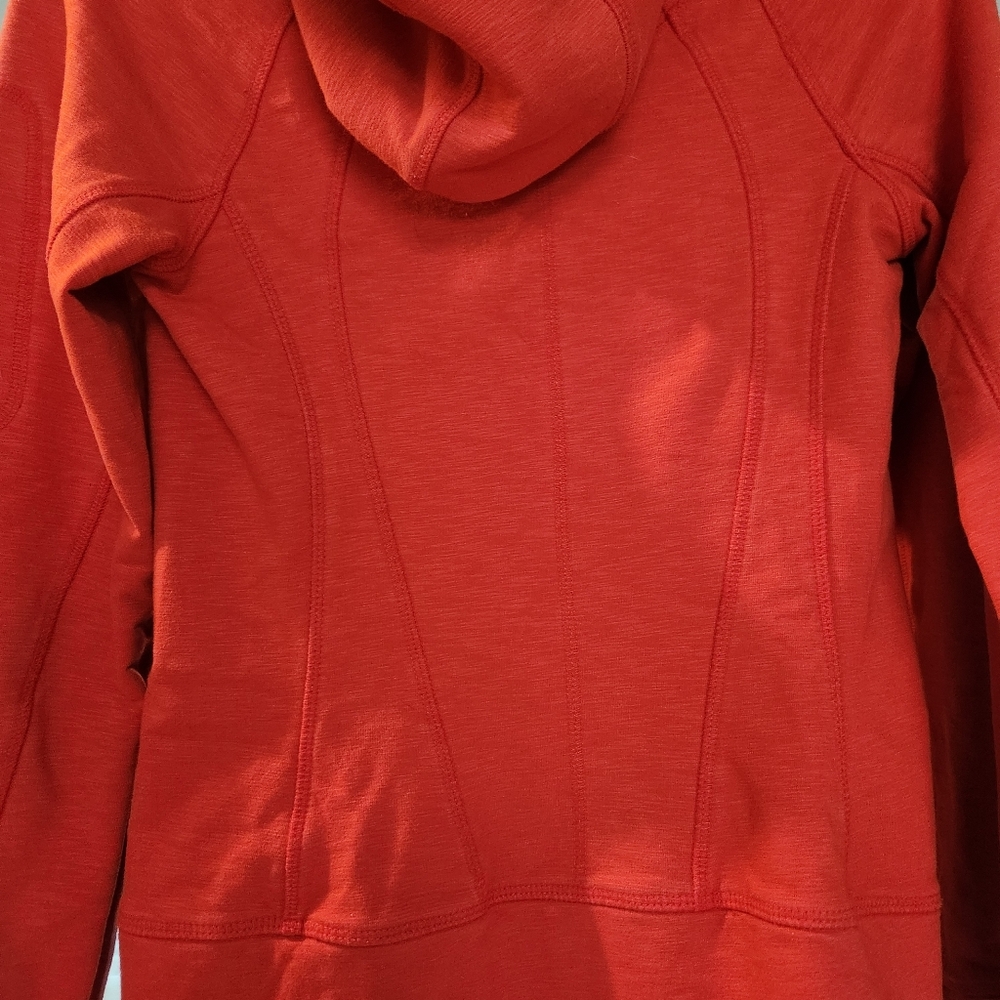 Athleta Zip Up Hoodie, Full Length XXS, red - Picture 9 of 12